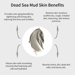 Natural Dead Sea Facial Mud Mask with Kaolin Clay and Infused with Collagen and Aloe Vera